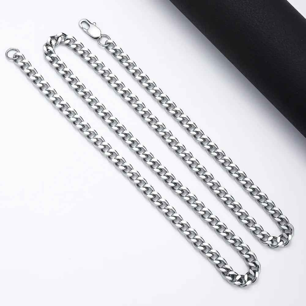 Stainless Steel Cuban (20 Inch)